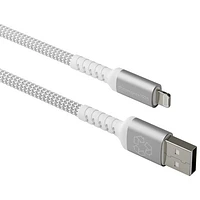 Câble tissé USB-A à Lightning de 2,5 m (8 pi) de dbramante1928 (DB-CB25ALGRU510) - Blanc