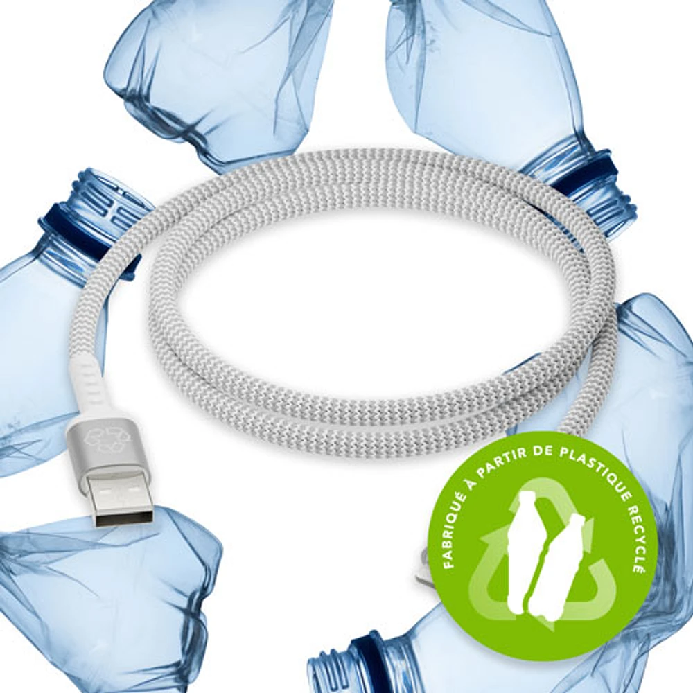 Câble USB-A à Lightning de 1,2 m (3,94 pi) de dbramante1928 (DB-CB12ALGRU506) - Blanc