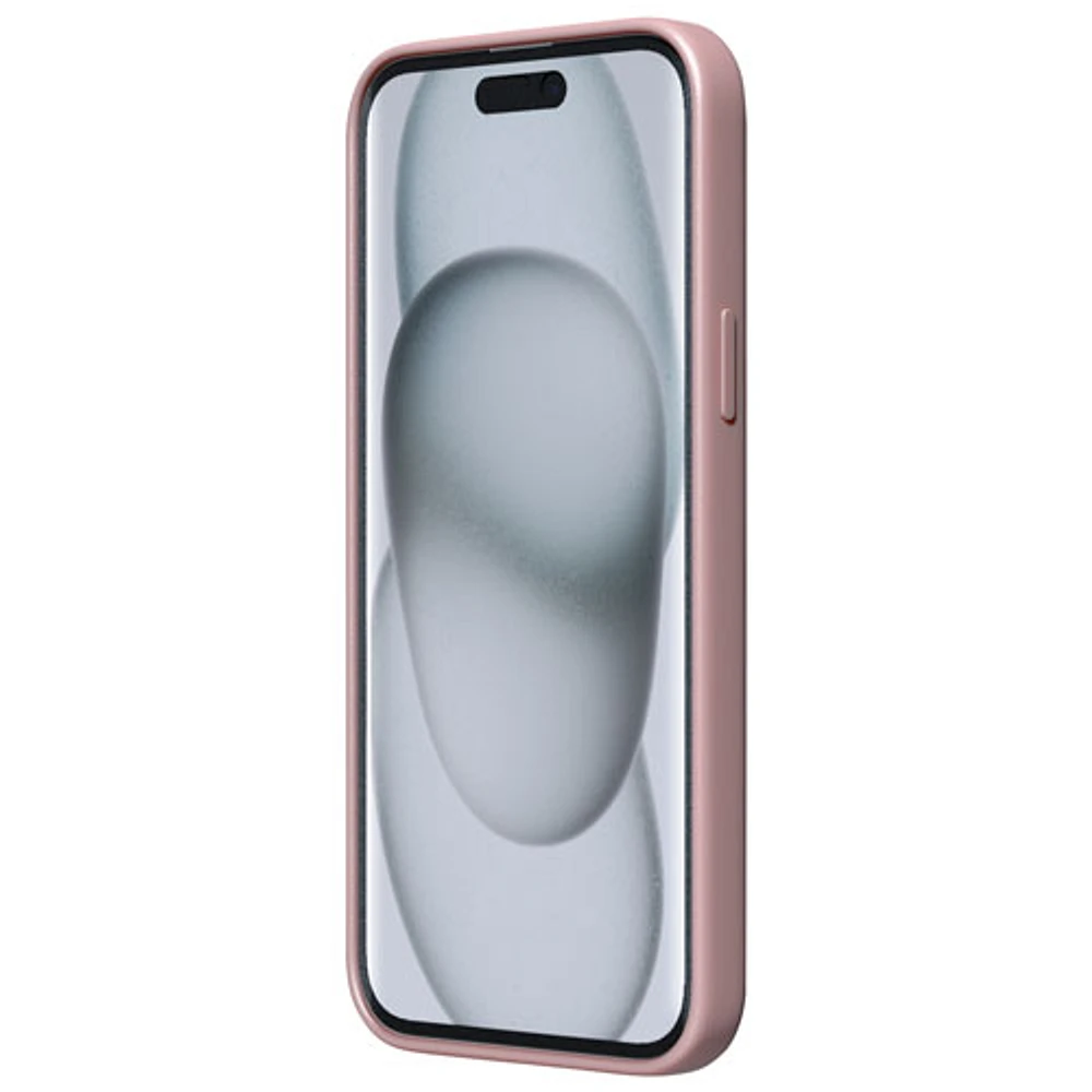 Étui rigide ajusté en silicone Sensor d'Incipio avec protecteur de lentille pour iPhone 15 Plus/14 Plus - Rose fard