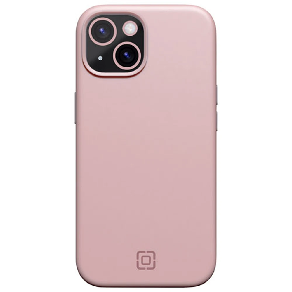 Étui rigide ajusté en silicone Sensor d'Incipio avec protecteur de lentille pour iPhone 16e/15/14/13 - Rose fard - Exclusivité de Best Buy
