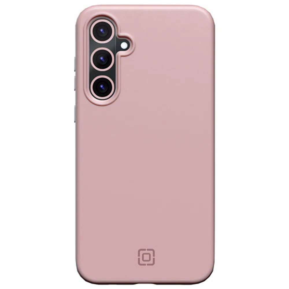 Étui rigide ajusté en silicone Sensor d'Incipio avec protecteur de lentille pour Galaxy A35 - Rose fard - Exclusivité de Best Buy