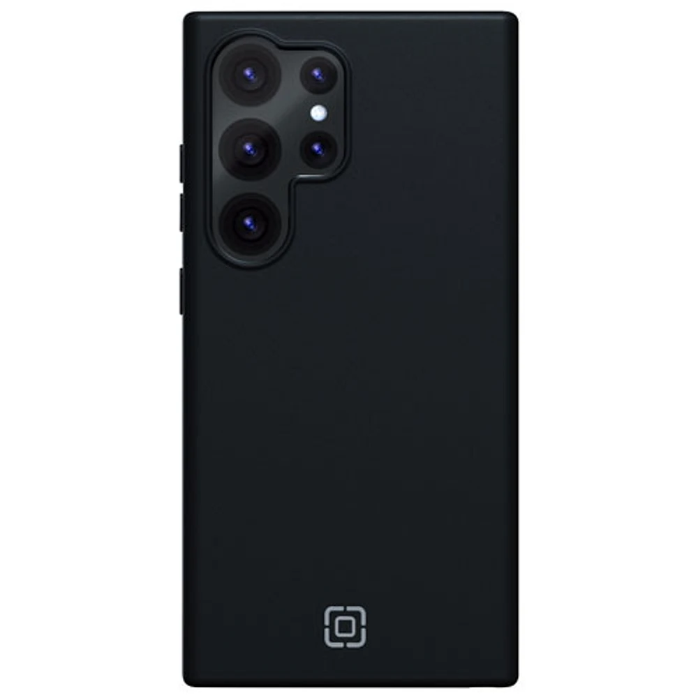 Incipio Sensor Silicone Fitted Hard Shell with Lens Protector for Galaxy S24 Ultra - Black