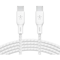 Belkin BoostCharge Braided 2m (6.6 ft.) USB-C to USB-C 100W Cable (CAB014bt2MWH)