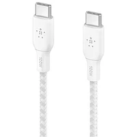 Belkin BoostCharge Braided 2m (6.6 ft.) USB-C to USB-C 100W Cable (CAB014bt2MWH)