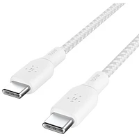 Belkin BoostCharge Braided 2m (6.6 ft.) USB-C to USB-C 100W Cable (CAB014bt2MWH)