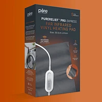 PureRelief Pro Express Far Infrared Vinyl Heating Pad - Grey