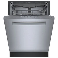 Bosch 500 Series 24" 38dB Built-In Dishwasher w/ Stainless Steel Tub & Third Rack (SHP95CM5N) - Stainless