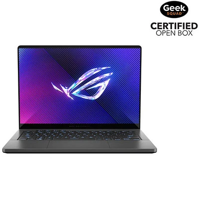 Boîte ouverte - Portable jeu DELO de 14 po ROG Zephyrus G14 d'ASUS (Ryzen 7 8845HS d'AMD/RAM 16 Go/SSD 512 Go/GeForce RTX 4050)