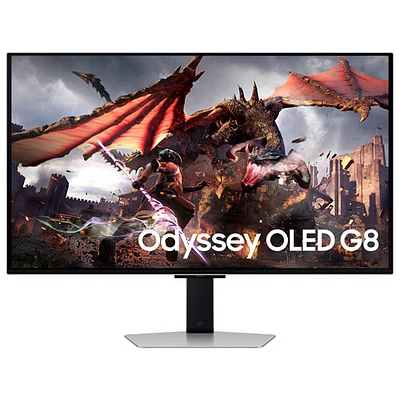 Moniteur DELO UHD 4K gàg 0,03 ms 240 Hz FreeSync/G-Sync 32 po de Samsung (LS32DG802SNXZA) - Blanc