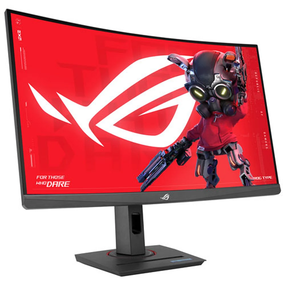 Moniteur de jeu DEL incurvé VA QHD 180 Hz de 27 po ROG Strix d'ASUS avec temps de réponse de 1 ms gris à gris (XG27WCS) - Noir