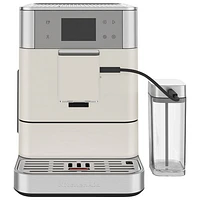 KitchenAid KES8557 Automatic Espresso Machine with Coffee Grinder & Automatic Milk Frothing - Porcelain White