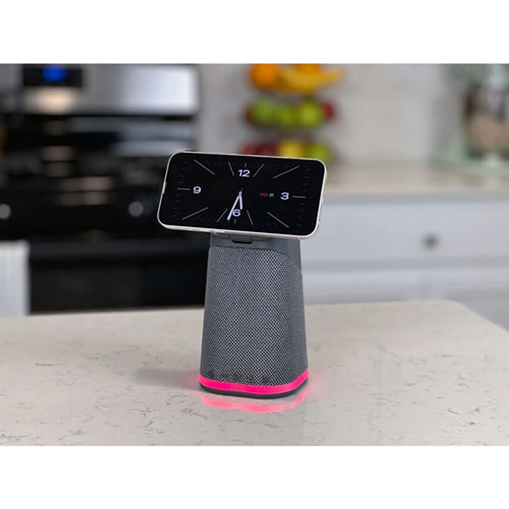 Haut-parleur Bluetooth iPBT70 d'iHome avec recharge sans fil triple et lumière d'ambiance