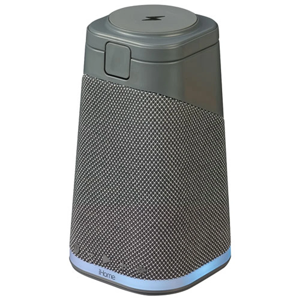 Haut-parleur Bluetooth iPBT70 d'iHome avec recharge sans fil triple et lumière d'ambiance
