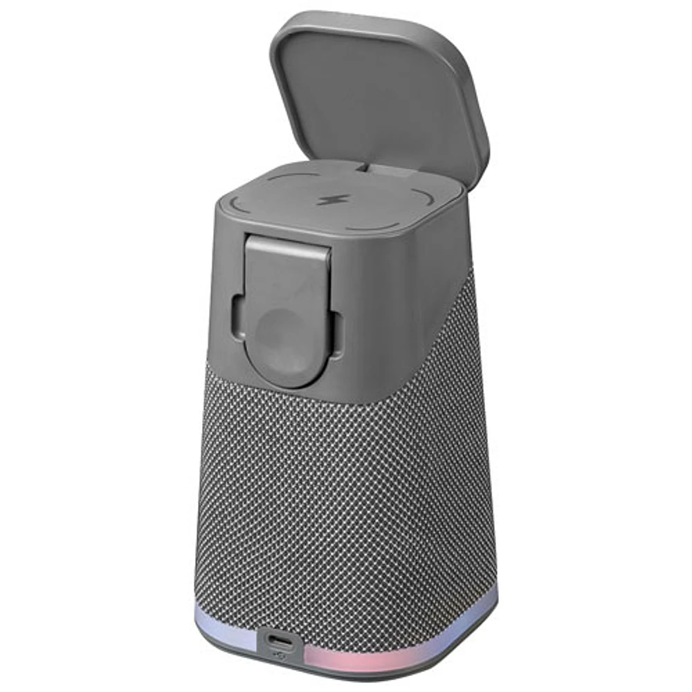 Haut-parleur Bluetooth iPBT70 d'iHome avec recharge sans fil triple et lumière d'ambiance