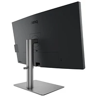 Moniteur ACL IPS Ultra HD 4K 60 Hz de 31,5 po de BenQ avec temps de réponse de 5 ms gris à gris (PD3225U) - Gris métallique