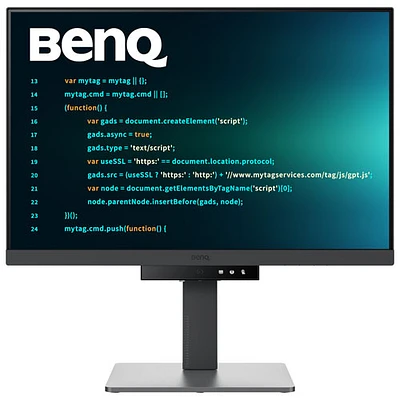 Moniteur ACL IPS WQHD 60 Hz de 24,1 po de BenQ avec temps de réponse de 5 ms gris à gris (RD240Q) - Gris métallique