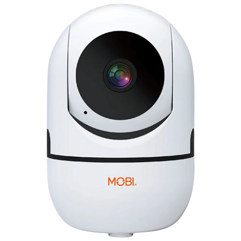 Interphone de surveillance Wi-Fi MobiCam HDX de Mobi avec pivot/inclinaison/zoom et détection des mouvements