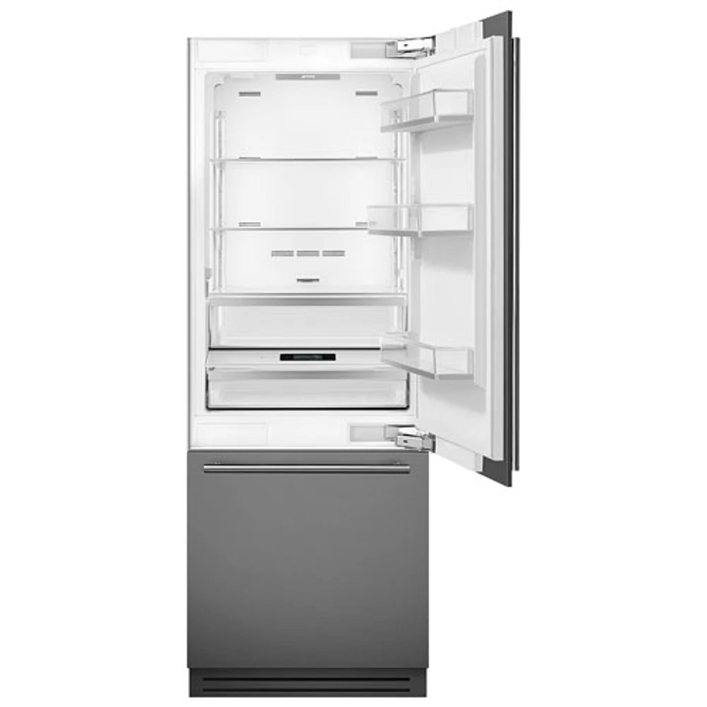 Smeg 30" 16.4 Cu. Ft. Built-in Bottom Freezer Refrigerator with Water Dispenser (CB465UI) -