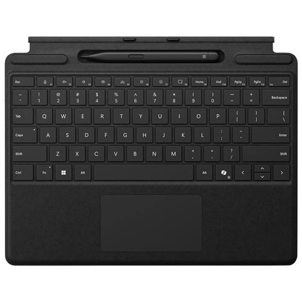 Microsoft Surface Pro Keyboard with Slim Pen for Surface Pro 13" / Pro (11th Edition) / Pro 8 / Pro 9 - Black