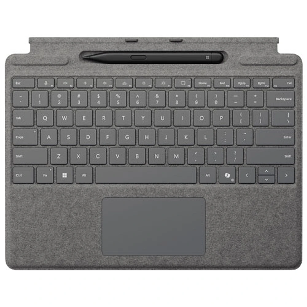 Microsoft Surface Pro Keyboard with Slim Pen for Surface Pro 13" / Pro (11th Edition) / Pro 8 / Pro 9 -Platinum -En