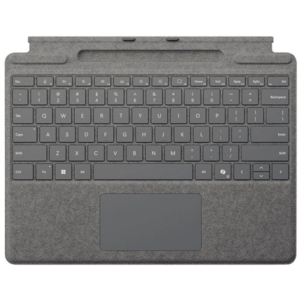 Microsoft Surface Pro Keyboard with Pen Storage for Surface Pro 13" / Pro (11th Edition) / Pro 8 / Pro 9 -Platinum -En