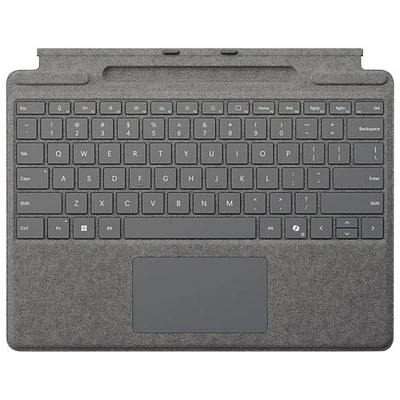 Microsoft Surface Pro Keyboard with Pen Storage for Surface Pro 13" / Pro (11th Edition) / Pro 8 / Pro 9 -Platinum -En