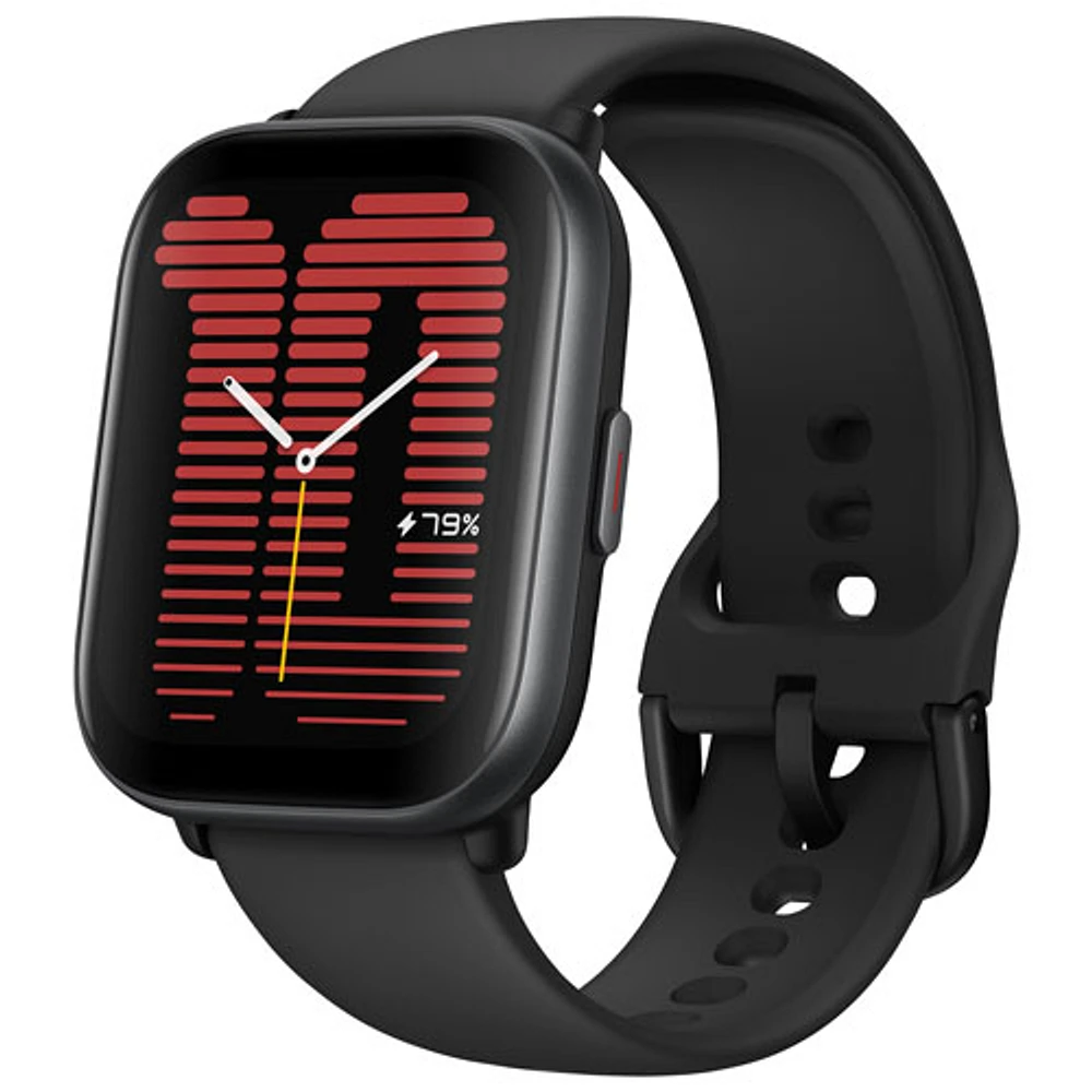 Amazfit Active Smartwatch with Heart Rate Monitor - Midnight Black