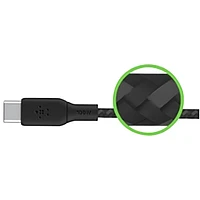 Belkin 2m (6.6ft) BoostCharge USB-C to USB-C Braided Cable (CAB014bt2MBK) - Black