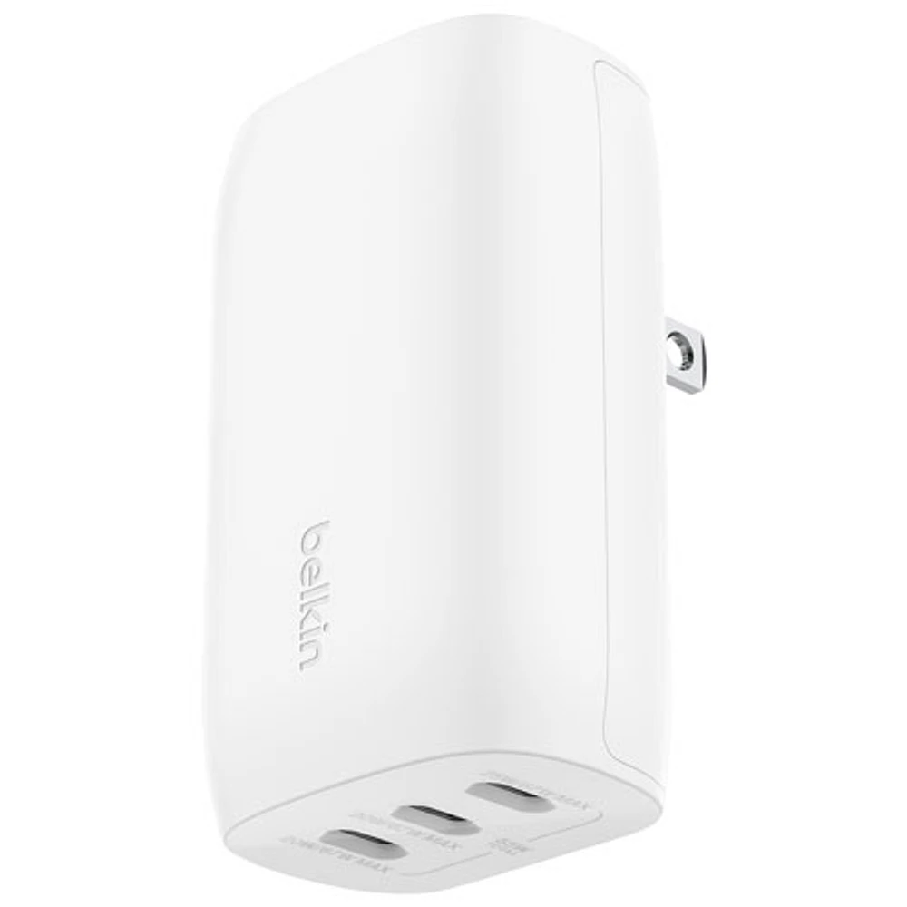 Belkin BoostCharge Pro 67W 3-Port USB-C Wall Charger (WCC002dqWH) - White