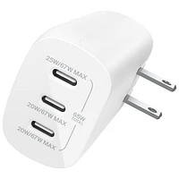 Belkin BoostCharge Pro 67W 3-Port USB-C Wall Charger (WCC002dqWH) - White