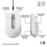 Logitech MX Anywhere 3S Wireless Compact Darkfield Mouse for Mac - Pale Grey - Only at Best Buy