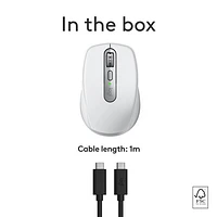 Logitech MX Anywhere 3S Wireless Compact Darkfield Mouse for Mac - Pale Grey - Only at Best Buy