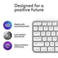 Logitech MX Keys S Wireless Backlit Keyboard for Mac/Ipad - Pale Grey - Only at Best Buy