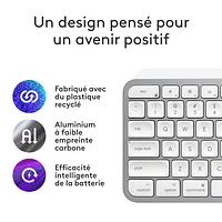 Logitech MX Keys S Wireless Backlit Keyboard for Mac/Ipad - Pale Grey - Only at Best Buy