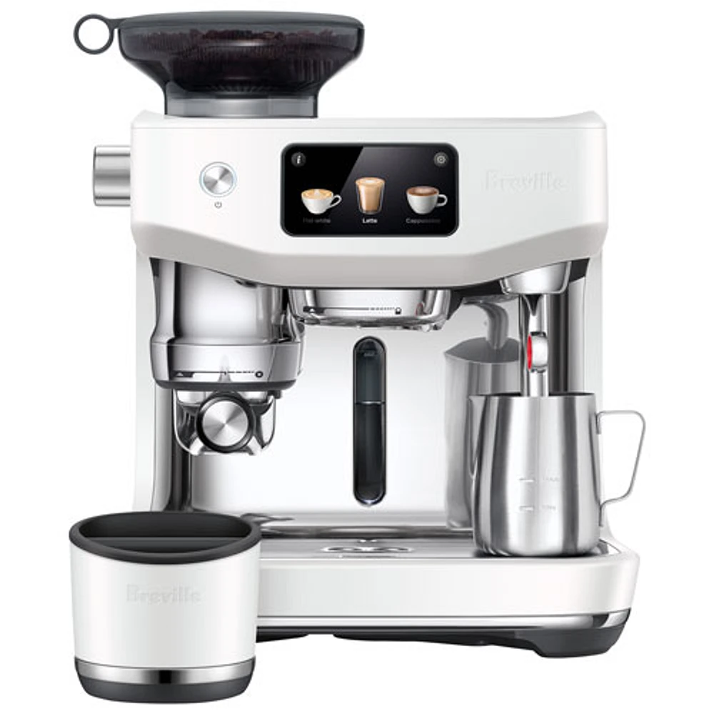 Machine à espresso Oracle Jet avec moussoir à lait et moulin à café de Breville - Sel de mer
