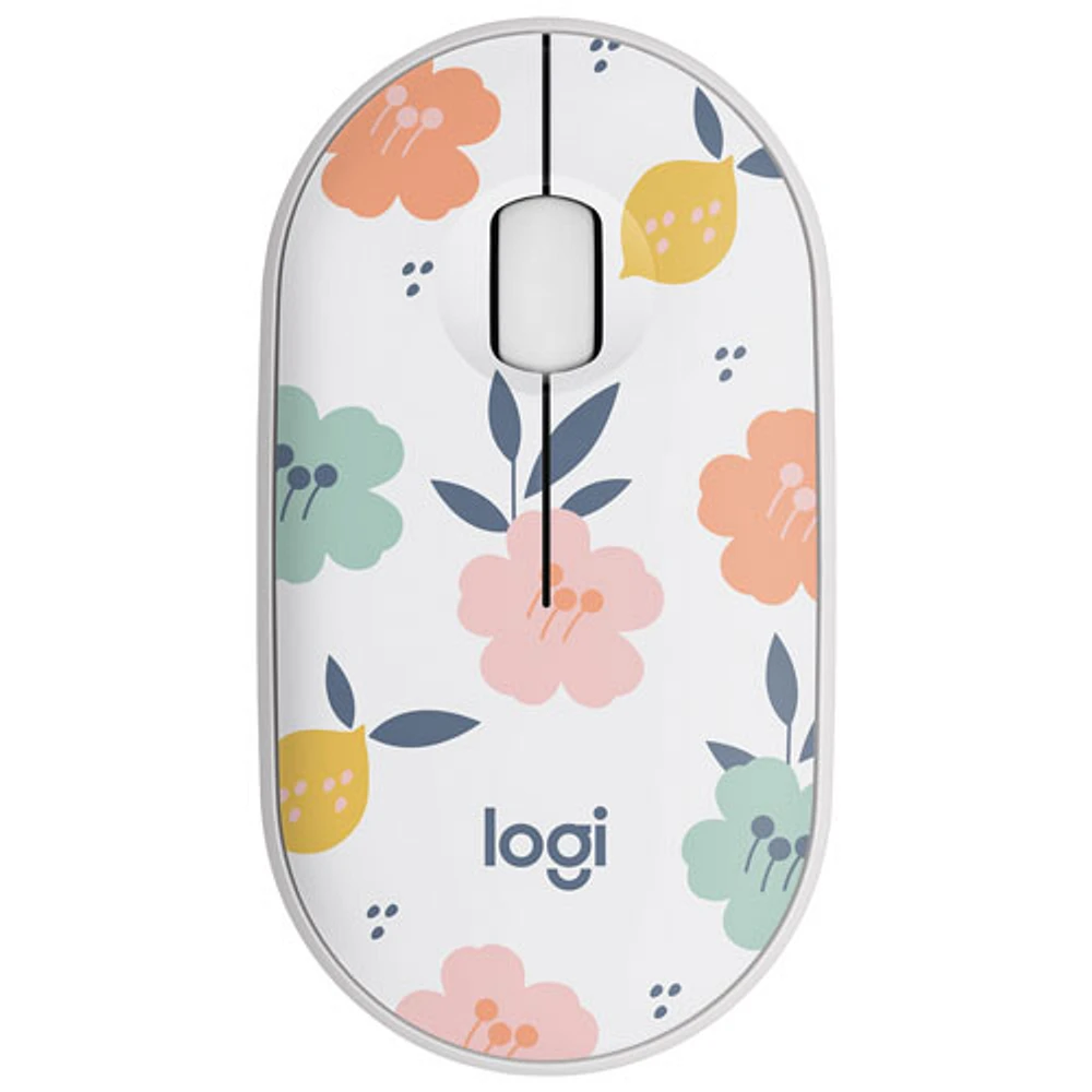 Souris sans fil à suivi optique de 1000 ppp M340 de Logitech - Bouquet de fleurs