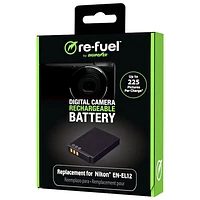 Batterie au lithium-ion Re-Fuel de DigiPower pour appareils photo de Canon (LP-E12)