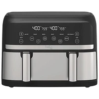 Bella Pro Mini Trizone Flex Air Fryer w/ EverGood Ceramic - 3.8L (4Qt) - Stainless Steel - Only at Best Buy