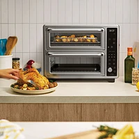 Bella Pro Duo Air Fry Convection Double Oven with Probe - 0.85 Cu.Ft./24L - Stainless Steel - Only at Best Buy
