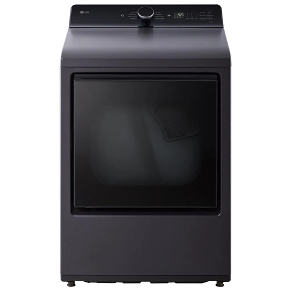 LG 7.3 Cu. Ft. Ultra Large Capacity Rear Control Electric Dryer (DLE8400BE) - Matte Black