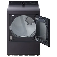 LG 7.3 Cu. Ft. Ultra Large Capacity Rear Control Electric Dryer (DLE8400BE) - Matte Black