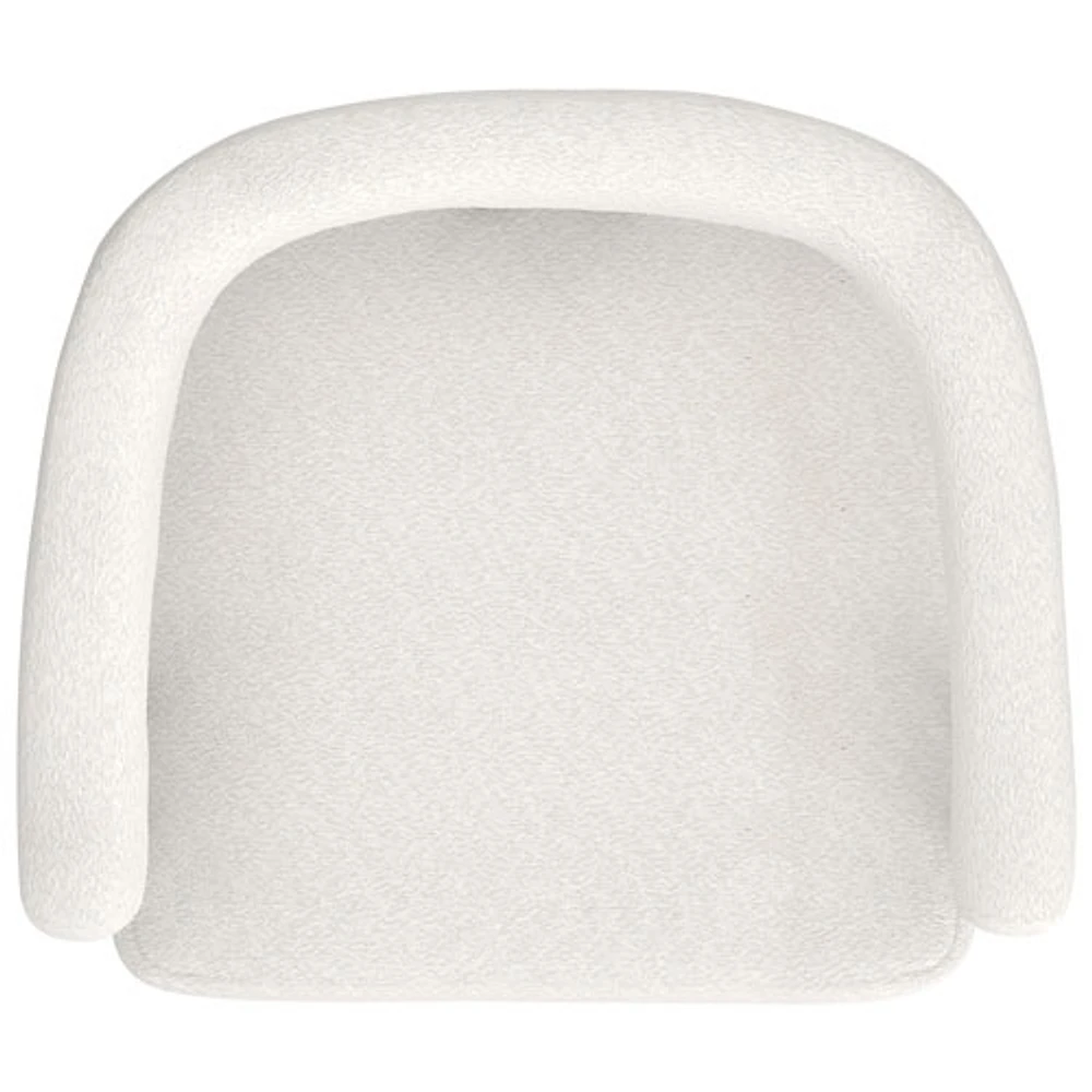 Scarlet Contemporary Fabric Dining Chair - Set of 2 - Ivory