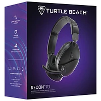 Turtle Beach Recon 70 Gaming Headset for PC/PlayStation/XBox - Black - Only at Best Buy