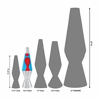 Lava Lite 14.5" Lava Lamp - Red/Blue/Silver