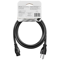 Cordon d'alimentation Clover Leaf C5 de Best Buy Essentials 2 m (6 pi) (BE-HC5PC24-C) - Noir