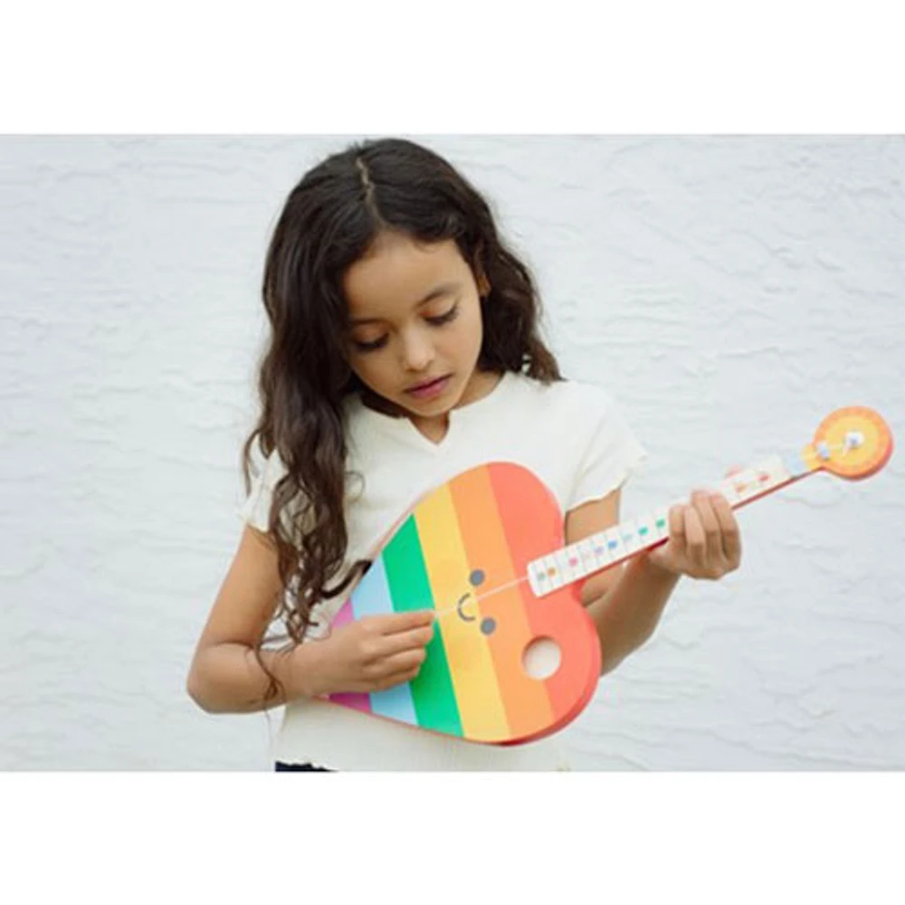 Guitare arc-en-ciel en forme de coeur TinkerTar de Buffalo Games (48007) - Anglais