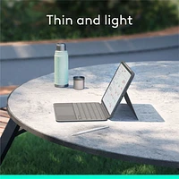 tui-clavier Combo Touch de Logitech avec pavé pour iPad Air po (M2 et M3), iPad Air (5e gén.) - Gris Oxford