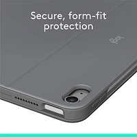 tui-clavier Combo Touch de Logitech avec pavé pour iPad Air po (M2 et M3), iPad Air (5e gén.) - Gris Oxford