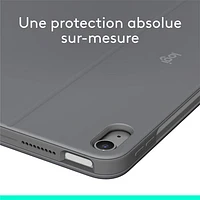 tui-clavier Combo Touch de Logitech avec pavé pour iPad Air po (M2 et M3), iPad Air (5e gén.) - Gris Oxford