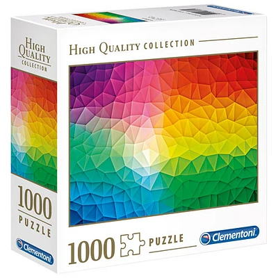 Clementoni - High Quality Collection : Casse-tête de motifs dégradés dans une boîte carrée (98276) - 1000 morceaux